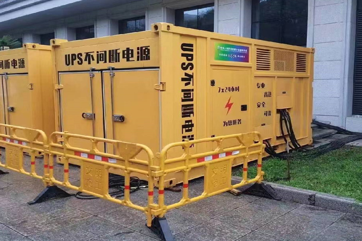 舒城发电机租赁施工现场