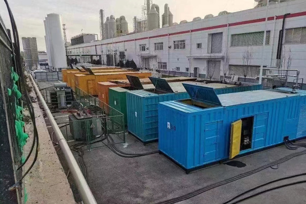 舒城发电机租赁施工现场